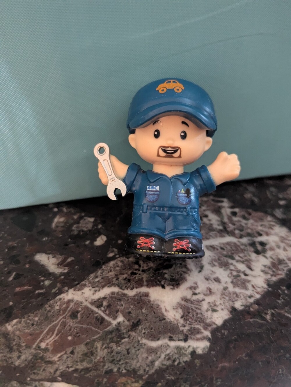 Little People - Blue Mechanic Figurine Toy - Kids Role Play